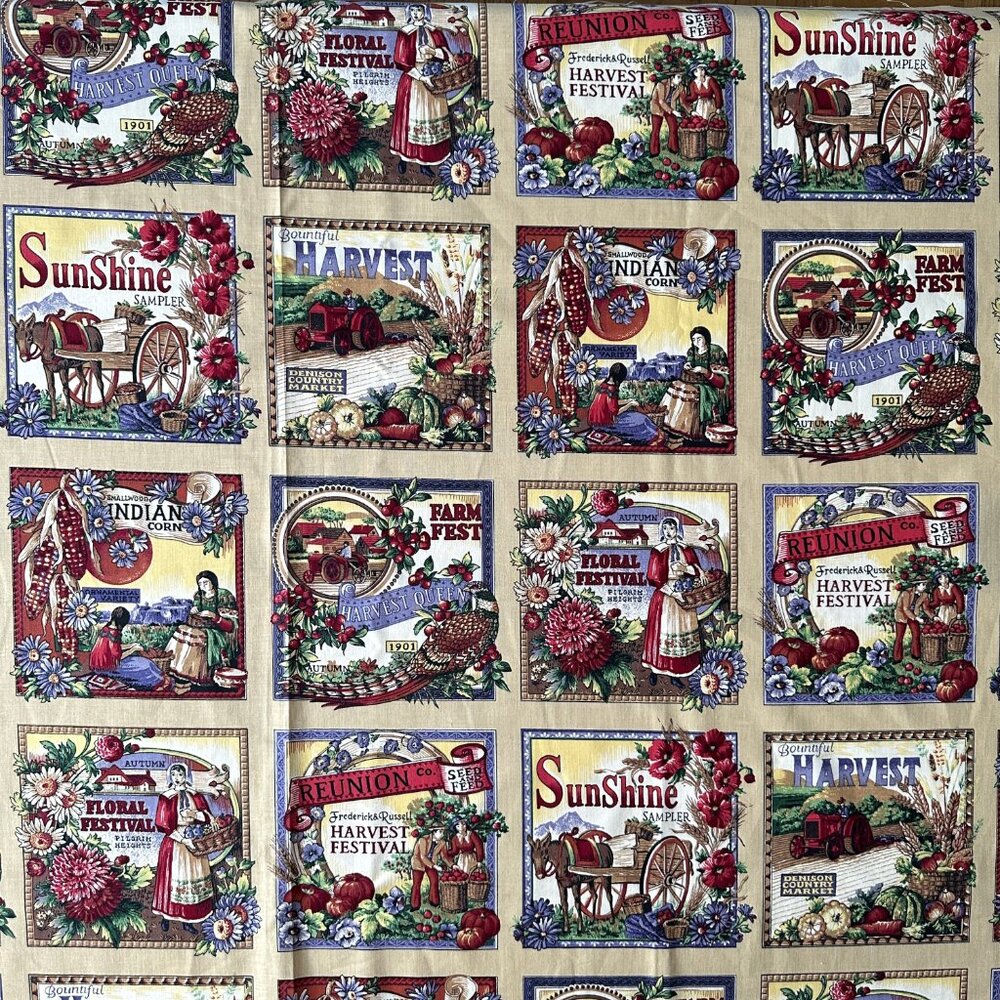 Fall Harvest Fabric, Sharon Kessler for Concord Fabrics